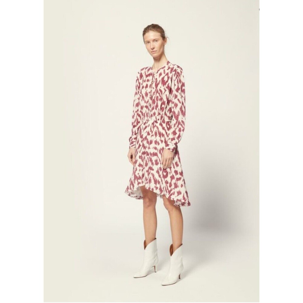 Isabel marant yandra Print Dress New With Tag 100% Silk